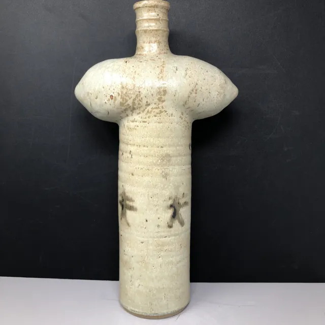 Large Stoneware ‘bottle’ By Unknown Artist Marked ‘Menn 1963 porthleven’ #1242