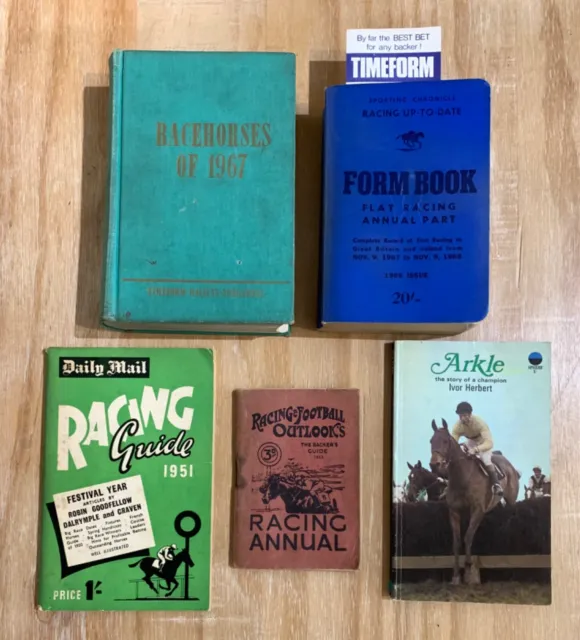 1933 Racing,Football Outlook/Timeform '67/Form Book 67/Racing Guide ‘51/Arkle