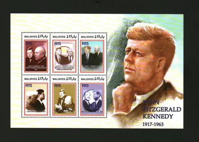 Maldives Stamps Sheet John F. Kennedy #5900