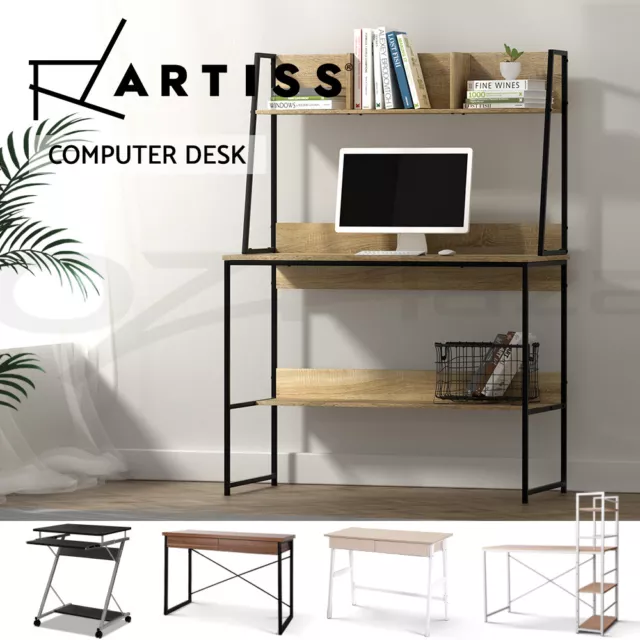 Artiss Computer Desk Office Study Desks Laptop Table Corner Student Desk Metal