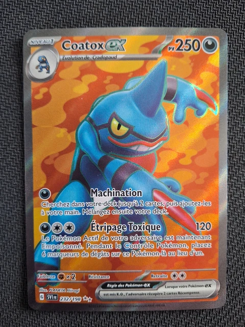 CARTE POKÉMON COATOX Ex 131/198 Ecarlate et Violet EV01 FR EUR 5,00 CARTE POKÉMON COATOX Ex 131/198 Ecarlate et Violet EV01 FR EUR 5,00