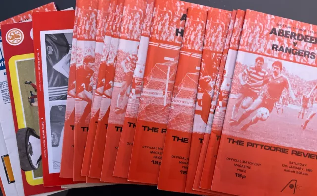 1979/80 Aberdeen FC Champions Season Programmes & Original Newspaper Reports