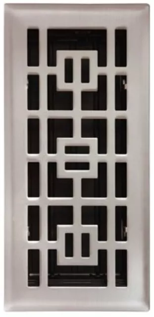 Imperial Mfg Group Usa RG3294 Floor Register, Satin Nickel, 4 x 10-In. - Quantit
