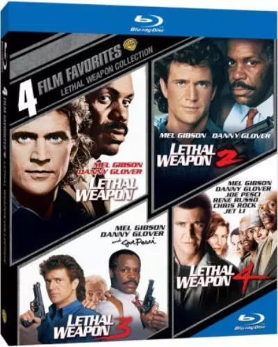 4 FILM FAVORITES: LETHAL WEAPON (Region free Blu Ray Sealed.)