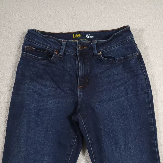 LEE MODERN SERIES Curvy Fit Bootcut Jeans Women's 8 Blue Denim 28x30 ...