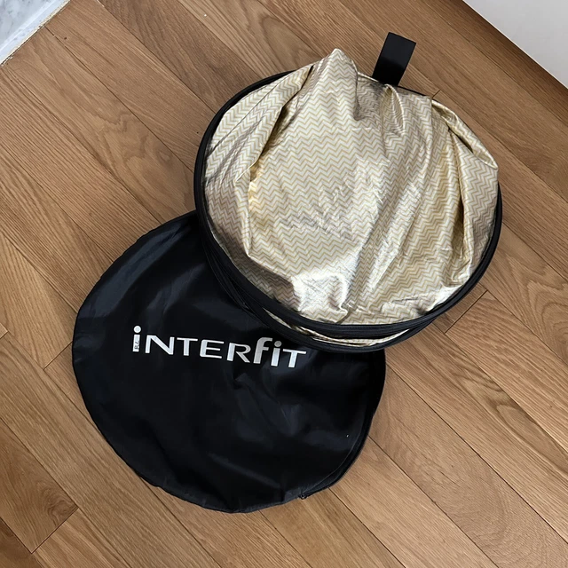 Interfit 5 in 1 Silver White Black Soft Gold 42" Reflector Light Filter Modifier
