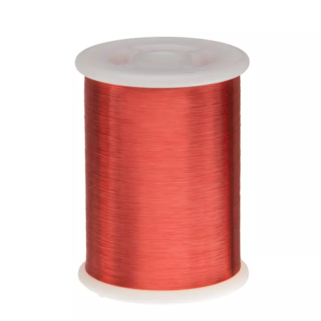 42 AWG Gauge Enameled Copper Magnet Wire 1.0 lbs 51313' Length 0.0026" 155C Red