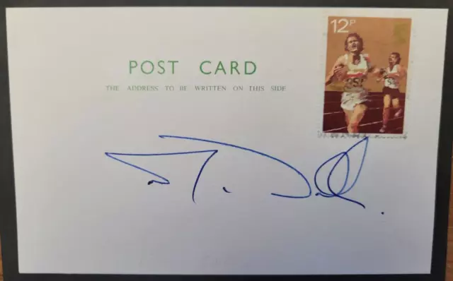 NIGEL WALKER (Welsh Athlete & Rugby Union player), card, ORIGINALLY SIGNED!