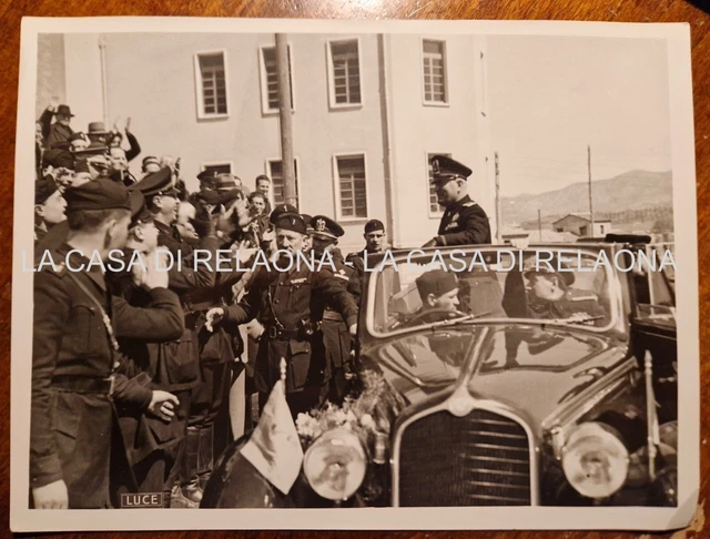 FOTO FOTOGRAFIA BENITO MUSSOLINI in Auto - ANNI '30 EUR 45,00 - PicClick IT