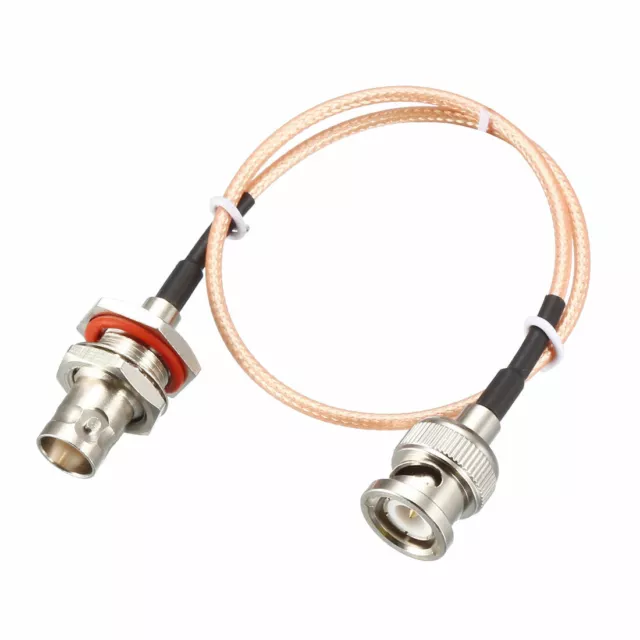 BNC Cloison Femelle à BNC Mâle RG316 RF Coaxial Câble 50 Ohm 1 Pieds pour Vidéo