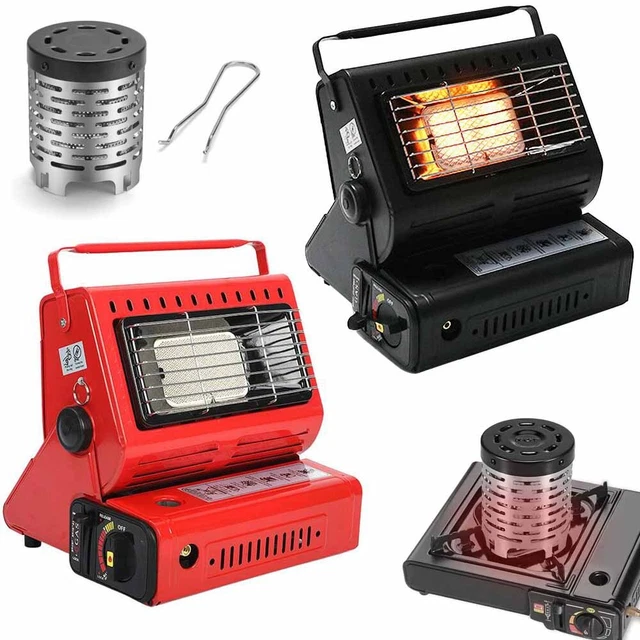 1,3KW Gaskocher Camping Grill tragbare Zeltheizung Heizstrahler Keramik 2In1🔥🔥