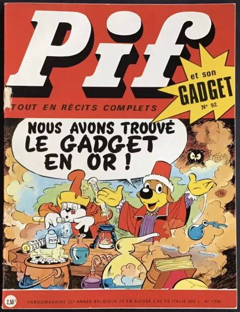 PIF GADGET n°92 (Vaillant n°1330) novembre 1970 Bon état sans Gadget