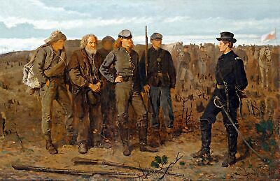 Prisoners from the Front (Civil War) Highest Quality War Art Prints on Canvas
