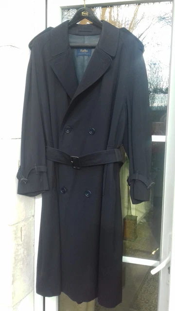 Trench Coat Vintage US Army - Couleur Charbon, Taille 42R, Style Officier Militaire