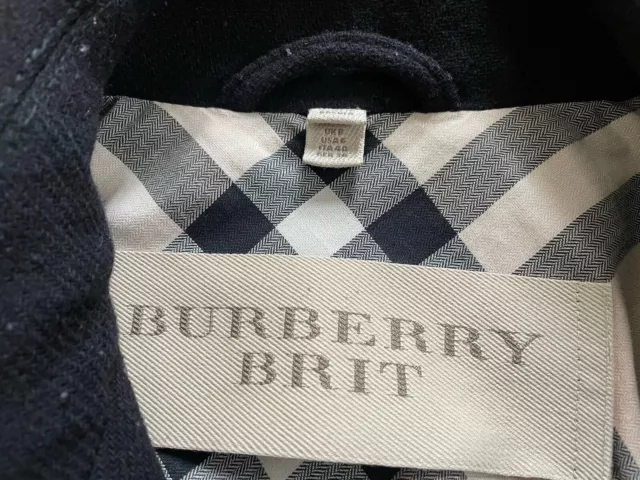 Burberry Brit Black Elmsby Three Quarter Length Coat - Size US 6 MSRP $995 2