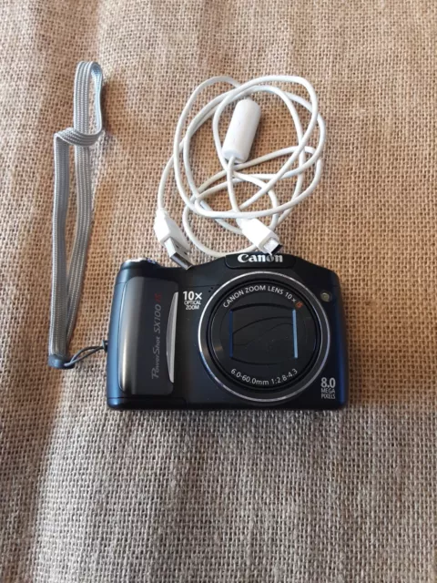 CANON PowerShot SX100 IS 8.0 Megapixel Digital Camera working Inc flash