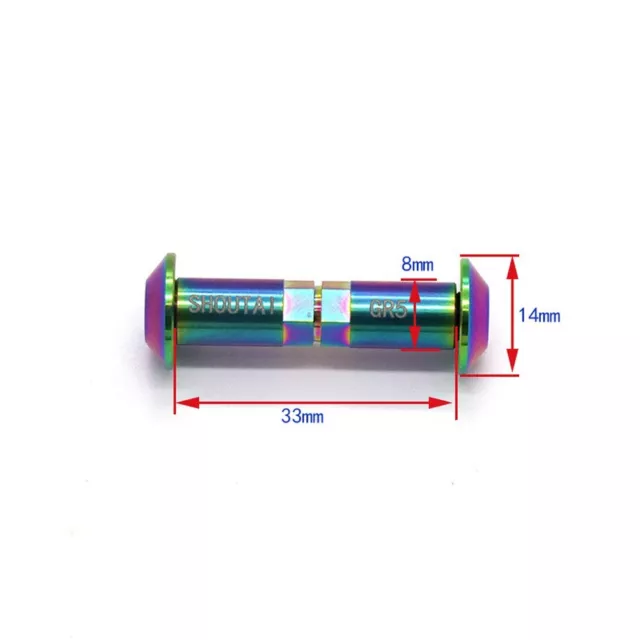 Rear Shock Bolt Drehschraube Sportwaren Praktisch Regenbogenfarbe Titanlegierung