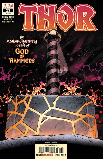 Thor #23 Klein 2nd Printing Variant Cover Marvel Comics 2022 NM+