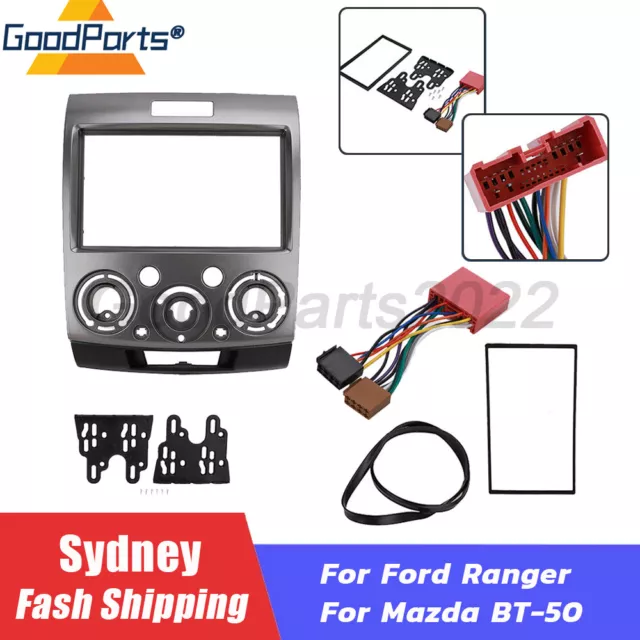 Radio Double Din Car Fascia Facia dash Fits For Ford Ranger PJ PK Mazda BT-50 AU