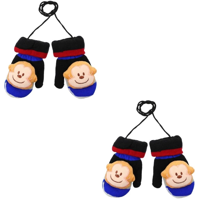 Confezione da 2 Guanti Caldi Bambini Acrilici Foderati Bambino