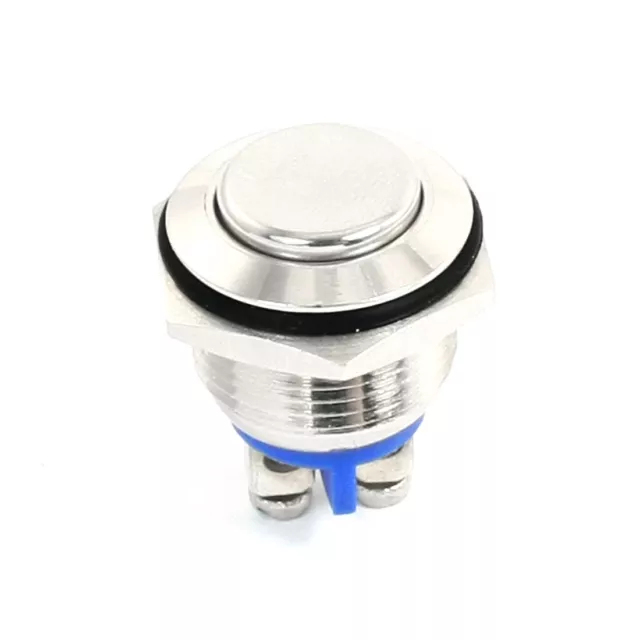250V 15A SPST 2 Screw Terminals Momentary High Head Push Button Switch