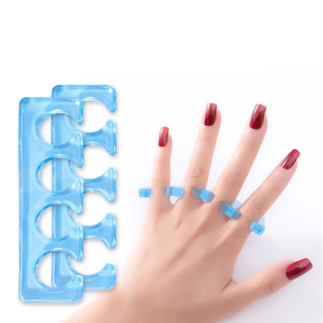 1pair Soft Silicone Finger Toe Separator Manicure Pedicure Tool Nail Art Supplie