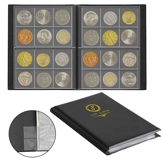 Album Collection Pièces 2 Euros - 480 Emplacements - Format 200x155mm | Protection Et Rangement Pratique