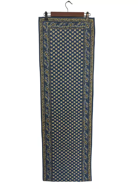 Williams Sonoma Marseille French Provincial Quilted Table Runner Blue 108" x 16"