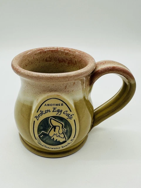 Another Broken Egg Cafe Clearwater Beach FL Mug Deneen Art Pottery Drip Glaze