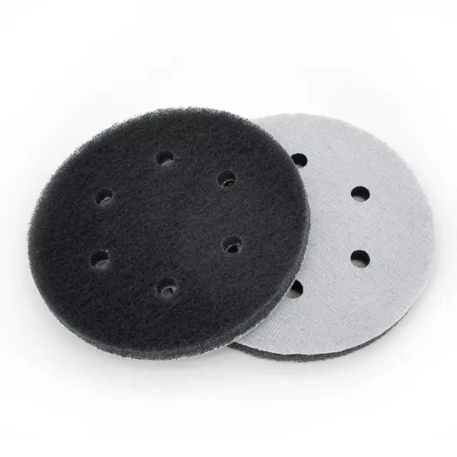 6" 6-Hole Scotch Brite Pads Hook&Loop Abrasive Finishing Cleaning Scouring Pads 2