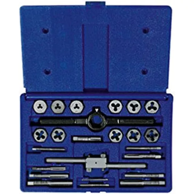 Irwin Hanson 24-Piece Metric Tap & Die Set Metric Hex 26313, NEW