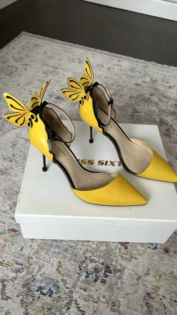 Sergio Rossi gold butterfly heels | Butterfly shoes, Heels, Butterfly heels