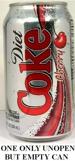 Diät Cherry Coke 2006 Leere Ungeöffnet 355ml Can Original American Coca-Cola USA