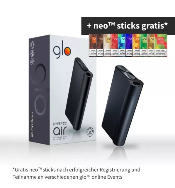 glo hyper X2 Air Device Kit Moonless Black bis zu 8 neo oder veo gratis