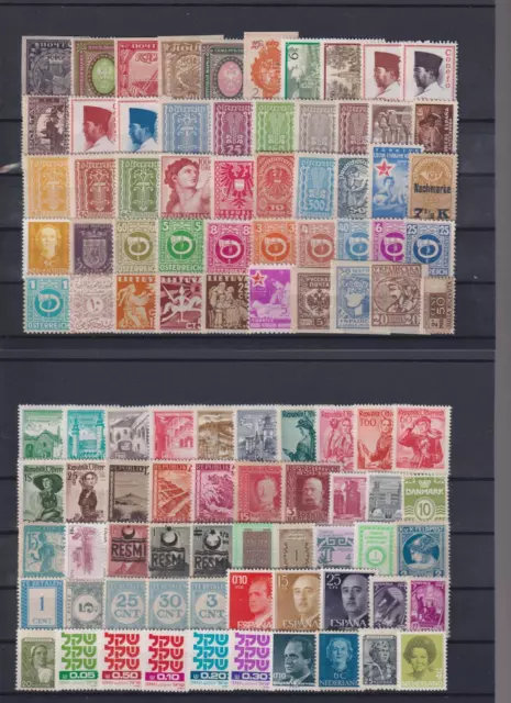 Sammlung  Freimarken  aus  aller  Welt  postfrisch  100  Stück      Lot135