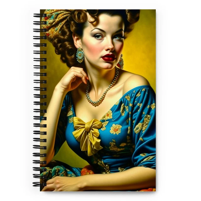 Spiral Notebook - Elegant Girl