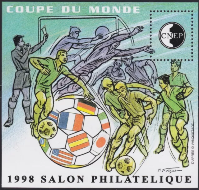 FRANCE 1998 BLOC CNEP N°26** LYON coupe du monde de Football, TB, Sheet MNH