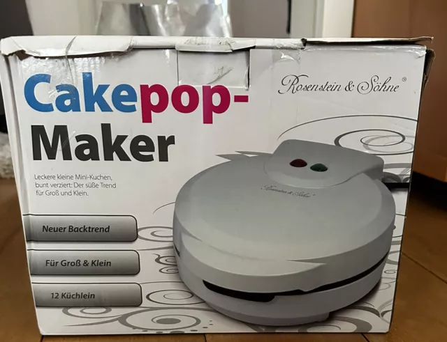 Cakepop-Maker für 12 leckere Miniküchlein pro Durchgang, 750 Watt