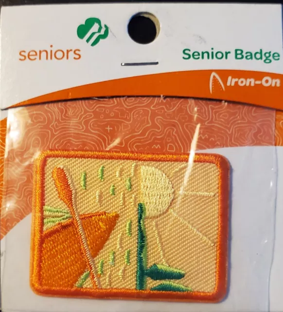 NEW Girl Scout Senior Badge - Paddling Outdoor  Item # 61532 Iron-On