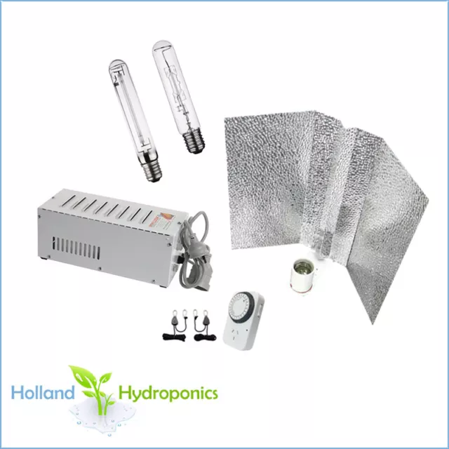 250/400/600/1000W MAGNETIC BALLAST + HPS/MH LAMP + Batwing Reflector Light Kit