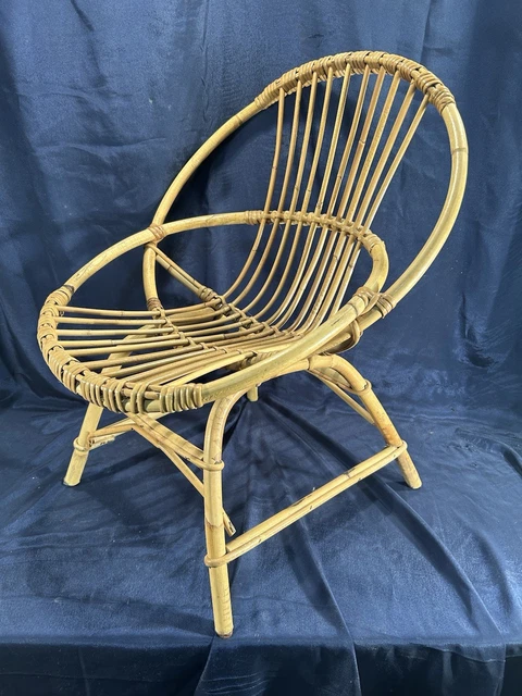 Fauteuil poupée rotin - France