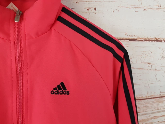 Adidas giacca da ginnastica per ragazze 11-12 anni rosa tuta top cerniera intera sport casual 6