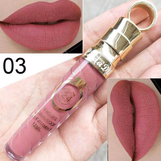 Long Lasting Liquid Lipstick Waterproof Matte Velvet Lip Gloss Makeup -20 Shades