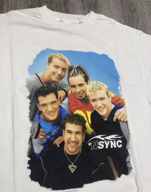 In Concert NSYNC Band Funny Shirt Short Sleeve White Unisex S-2345XL