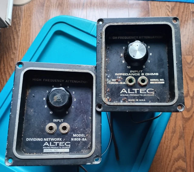 PAIR ALTEC LANSING Dividing Network High Frequency 8 ohm N 809-8A