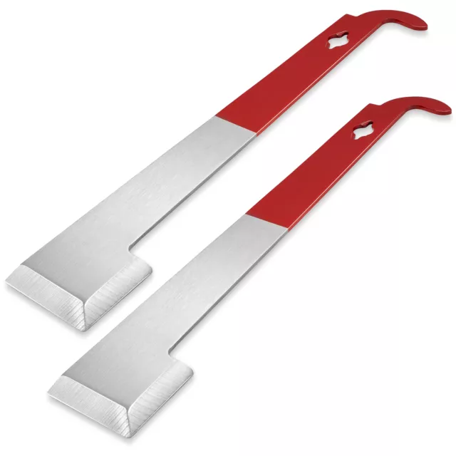 2pk Stainless Steel J Hook Bee Hive Tool, Beekeeping Honey Scraper, Frame Lifter