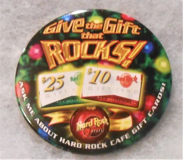 Hard Rock Cafe No Location Staff Give The Gift That Rocks 30 Years Button