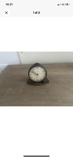 Vintage Swiza Orologio Sveglietta Meccanica In Ottone - Swiss Made