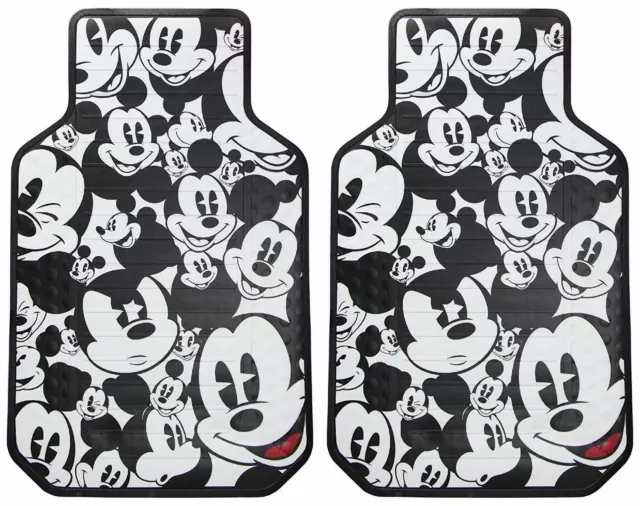 Mickey Mouse Disney Authentic 2 Front Floor mats Best Christmas Gift Easy Clean