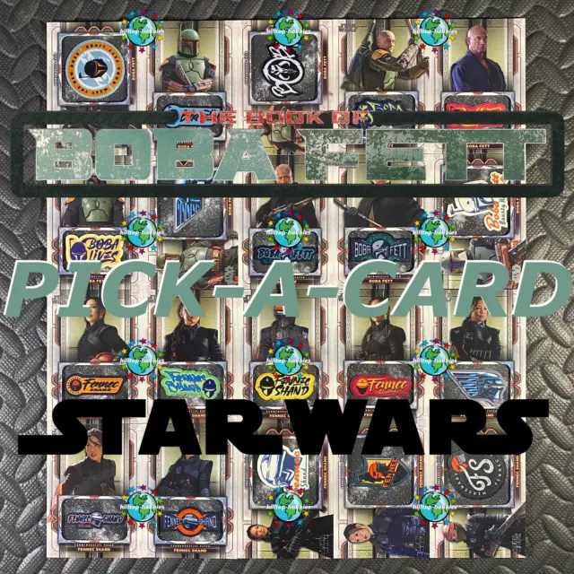 Pick-A-Card Star Wars The Book Of Boba Fett 2022 Topps Comemmorative Patch Card!